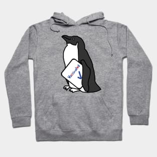 Cute Penguin with Vaccinated Sign Hoodie